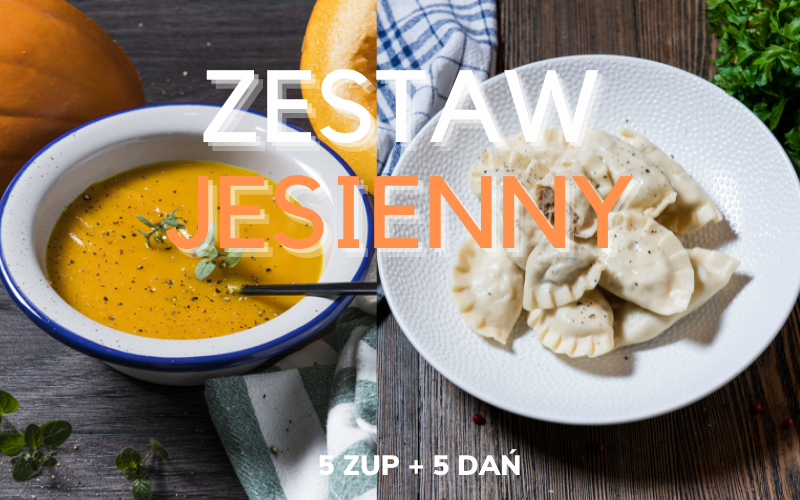 ZESTAW OBIADOWY Jesienny (5x zupa i 5x danie) 