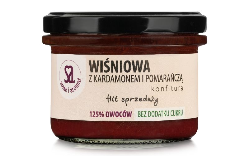 Konfitura wiśniowa z kardamonem i pomarańczą (200g)