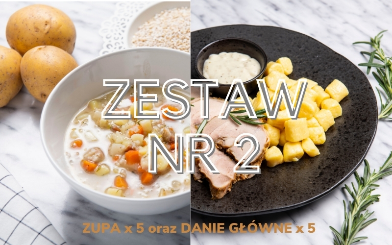 ZESTAW OBIADOWY nr 2 (5x zupa i 5x danie główne)