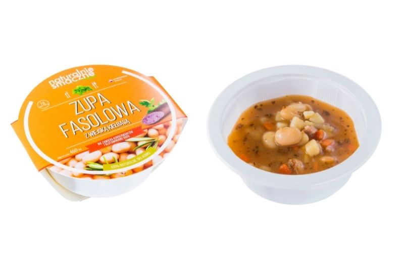 Zupa fasolowa z wiejską kiełbasą (460 ml)