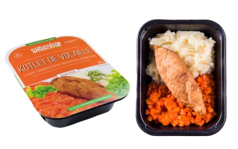 Kotlet de volaille z ziemniakami i marchewką (zestaw 600 g)