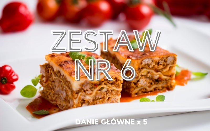 ZESTAW OBIADOWY nr 6 (5x danie główne)