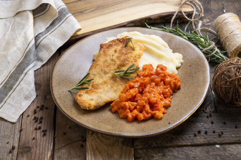 Filet z kurczaka z puree ziem. i marchewką (600 g)