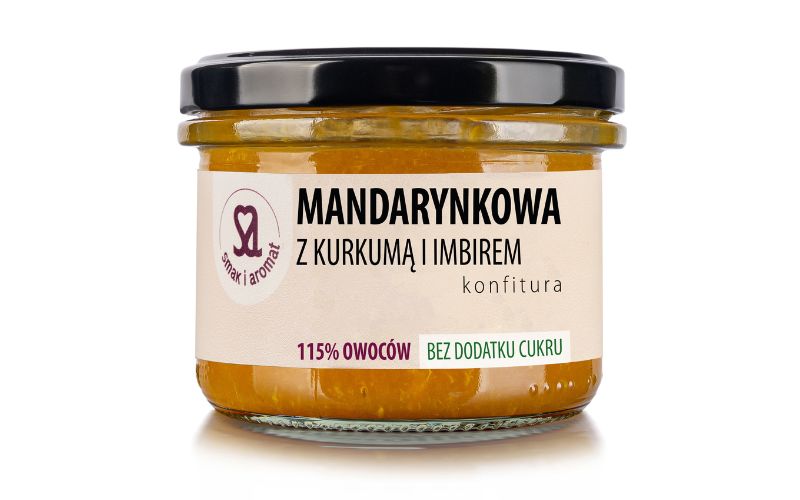 Konfitura mandarynkowa z kurkumą i kard. (200g)