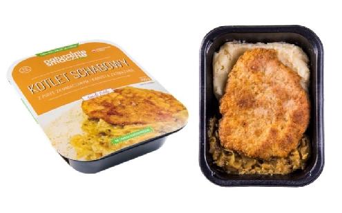 Kotlet schabowy z ziemniakami i kapustą (zestaw 600 g)