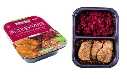 Bitki wieprzowe z kaszą gryczaną i buraczkami (500 g)